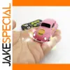 Vibrant Pink Mini RC Alloy Car 7.8x3.3cm
