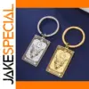 Stainless Steel Moon Tarot Keychain