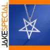 Stainless Steel Inverted Pentagram Necklace