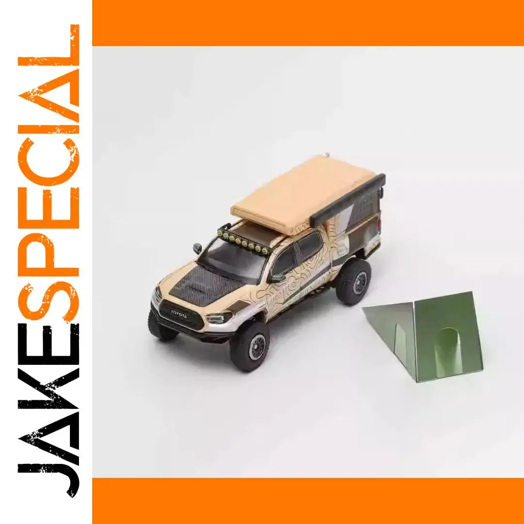 Toyota Tacoma Diecast Pickup Campervan Model - 1:64 Scale 1 Toyota Tacoma Diecast Pickup Campervan Model - 1:64 Scale