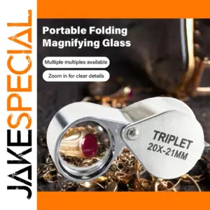 Foldable 10x-30x Pocket Loupe Magnifier
