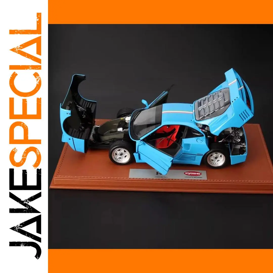 Ferrari F40 1:18 Scale Model in Light Blue 1 Ferrari F40 1:18 Scale Model in Light Blue