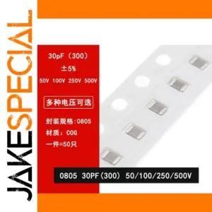 50pcs 0805 Ceramic Capacitor Set 30pF 50V-500V