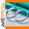 Large Sterling Silver Hoop Earrings for Women
