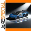 Blue Lamborghini Aventador SVJ 63 Scale Model