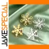 Dawapara Stainless Steel Snowflake Brooch Collection