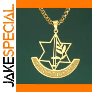 Stainless Steel IDF Hexagram Pendant Necklace