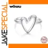 Heart-Shaped Silver Ring for Women