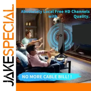 Indoor 4K HD TV Antenna with 50-Mile Range