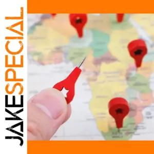 Vibrant Red Wooden Thumbtacks Set of 40