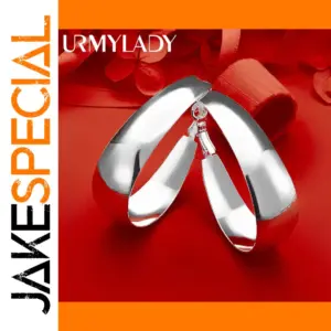 Elegant 925 Sterling Silver Hoop Earrings for Women