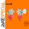VAMO Strawberry Flower Earrings in Sterling Silver