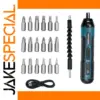 Cordless Electric Screwdriver with 1300mAh Battery