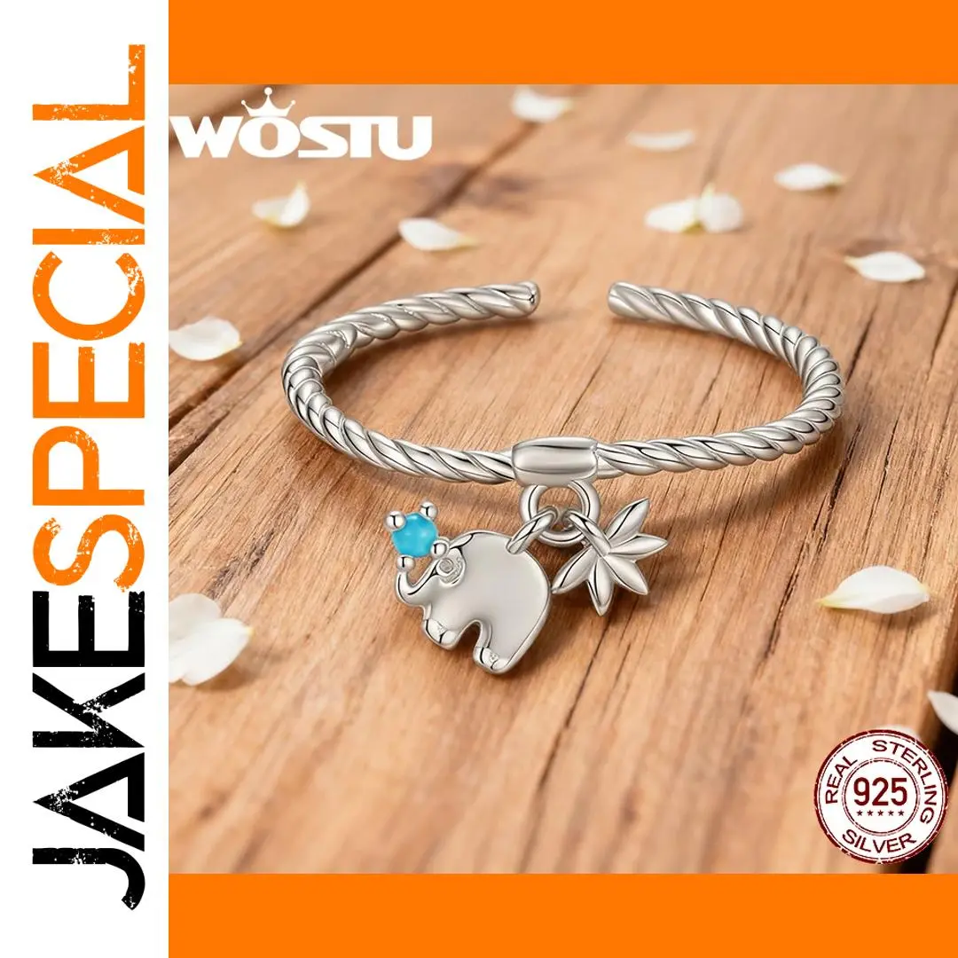 Silver Turquoise Rope Ring Adjustable 1 Silver Turquoise Rope Ring Adjustable