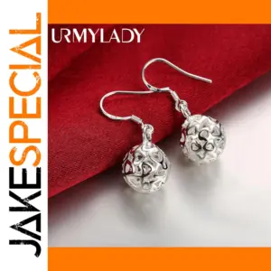 Silver Drop Earrings Model E100