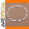 Sterling Silver Figaro Chain Bracelet