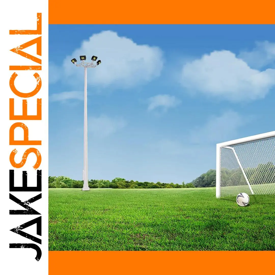 Modern N Scale Plaza Lamp Post Set with LEDs 1 Modern N Scale Plaza Lamp Post Set with LEDs