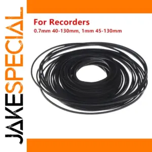 Black Cassette Belt Set for Electronics