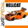 Vibrant Orange Dodge Hellcat Charger Diecast Model