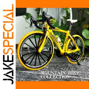Vibrant Yellow Alloy Mountain Bike Model