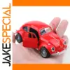 Vibrant Red Classic Beetle Diecast Model