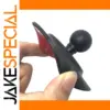 Black Rubber Ball Mount with Suction & Adhesive