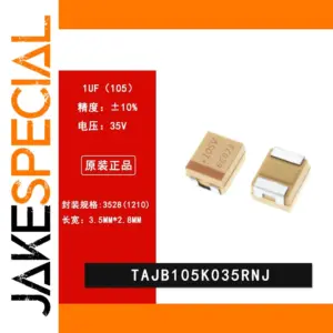 1210 SMD Yellow Tantalum Capacitor 1μF 35V