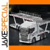 White 1:50 Scale Scania Double-Deck Flatbed Model