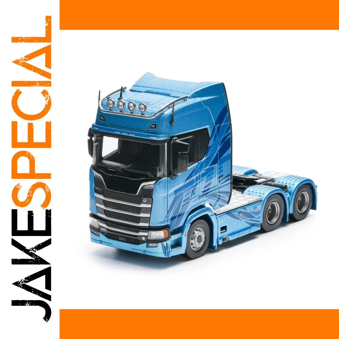 Blue Diecast Semi-Truck Model 1:64 Scale 1 Blue Diecast Semi-Truck Model 1:64 Scale