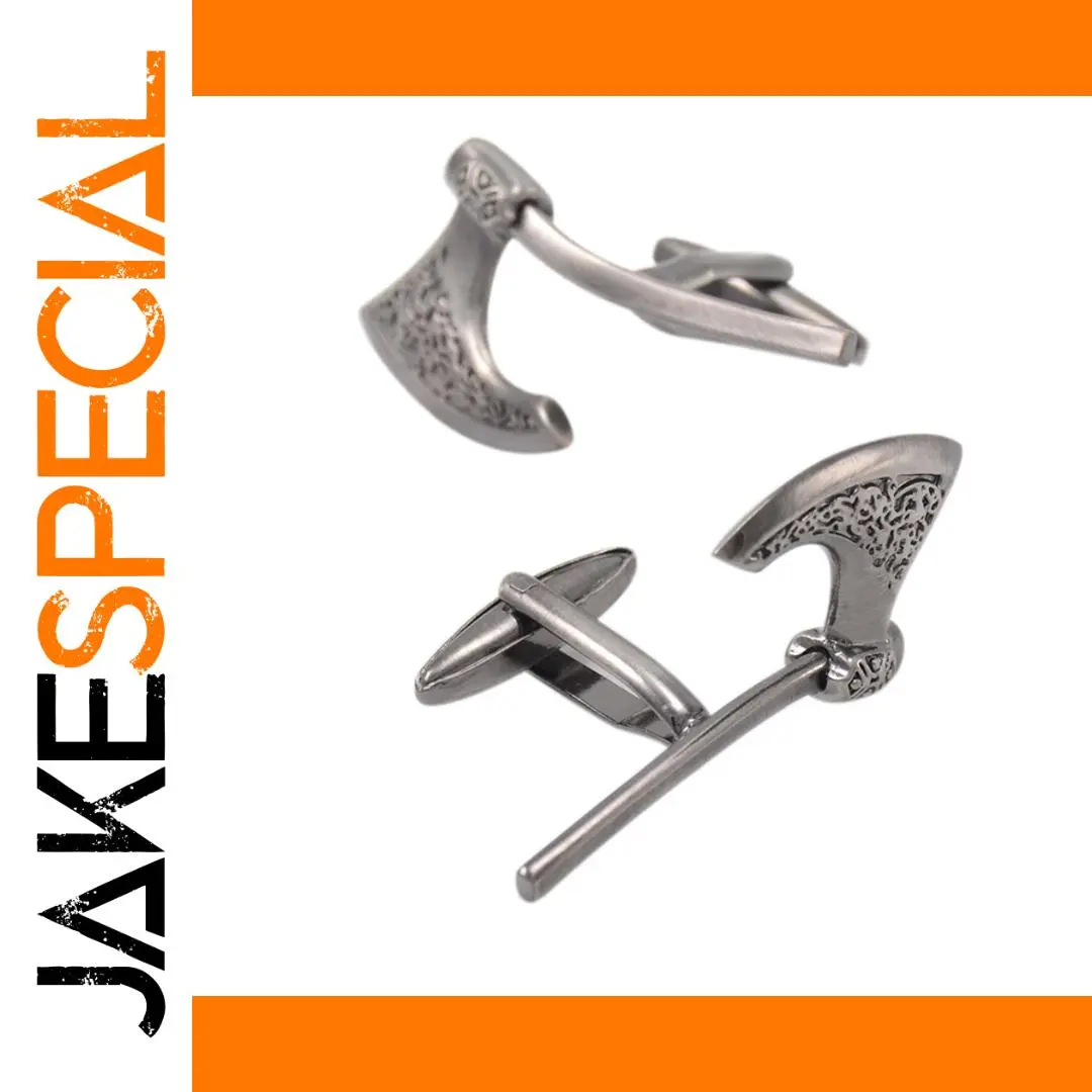 Vintage Axe-Shaped Cufflinks for Men and Women 1 Vintage Axe-Shaped Cufflinks for Men and Women