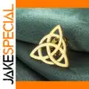 Stainless Steel Celtic Trinity Brooch 25mm