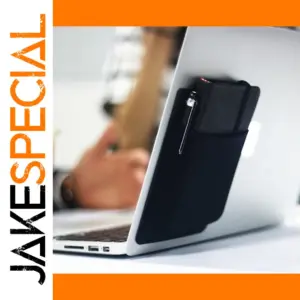 Black Adhesive Storage Bag for Laptops and Tablets