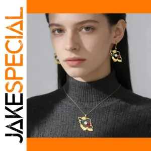 Iran Map Jewelry Set in Stainless Steel