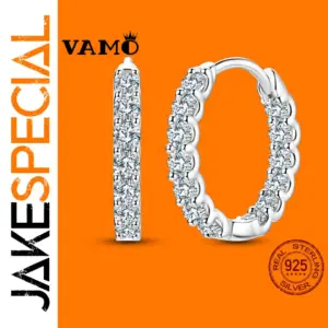 VAMO Moissanite Hoop Earrings 0.78ct