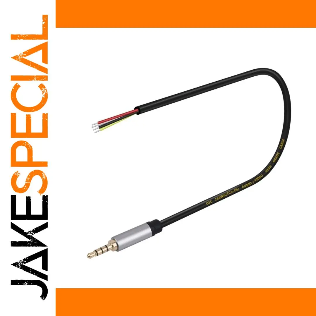 2-Pack 3.5mm Audio Repair Cables with Bare Wires 1 2-Pack 3.5mm Audio Repair Cables with Bare Wires