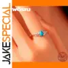 Celtic Knot Turquoise Silver Ring for Women