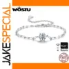 Elegant 1-Carat Moissanite Silver Bracelet