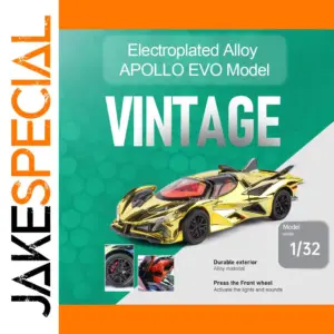 Gold Apollo EVO 1:32 Scale Diecast Supercar
