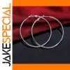 Sterling Silver Hoop Earrings 5-8 cm
