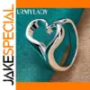 925 Sterling Silver Heart Ring MR001