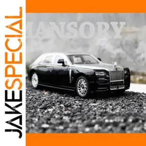 Luxury 1:24 Alloy Car Model in Black & Silver