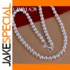 Sterling Silver Graduated Beads Necklace