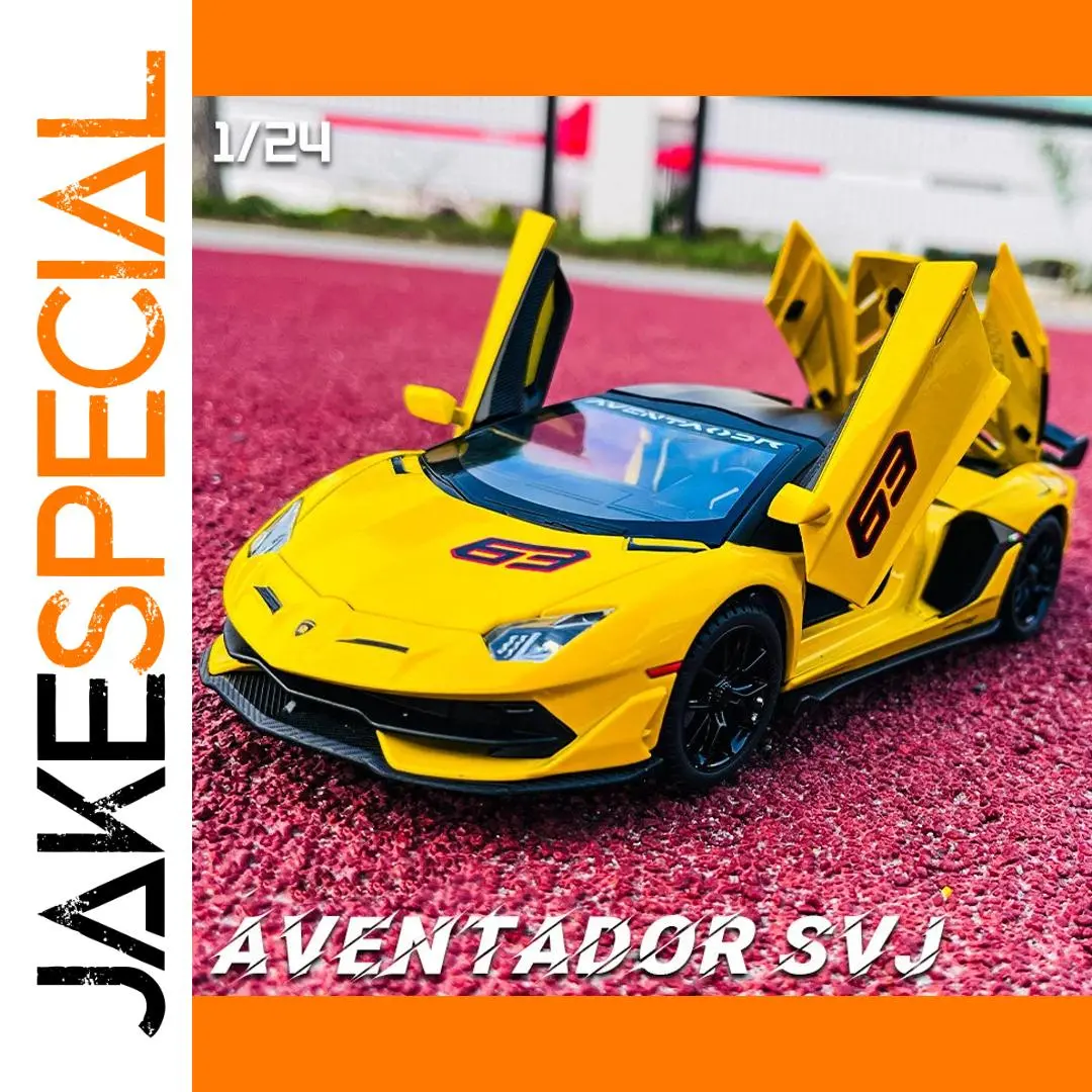 Lamborghini Aventador SVJ 1:24 Diecast Model 1 Lamborghini Aventador SVJ 1:24 Diecast Model