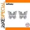 Vintage Silver Butterfly Earrings in 925 Sterling Silver