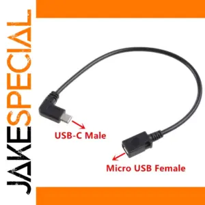 USB-C to Micro USB Adapter Cable 27cm, 10Gbps
