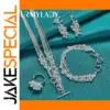 Elegant Sterling Silver Jewelry Set URMYLADY