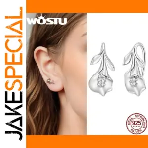Calla Lily Silver Earrings for Women