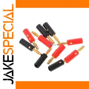 Premium Gold-Plated Banana Plug Set for Speakers