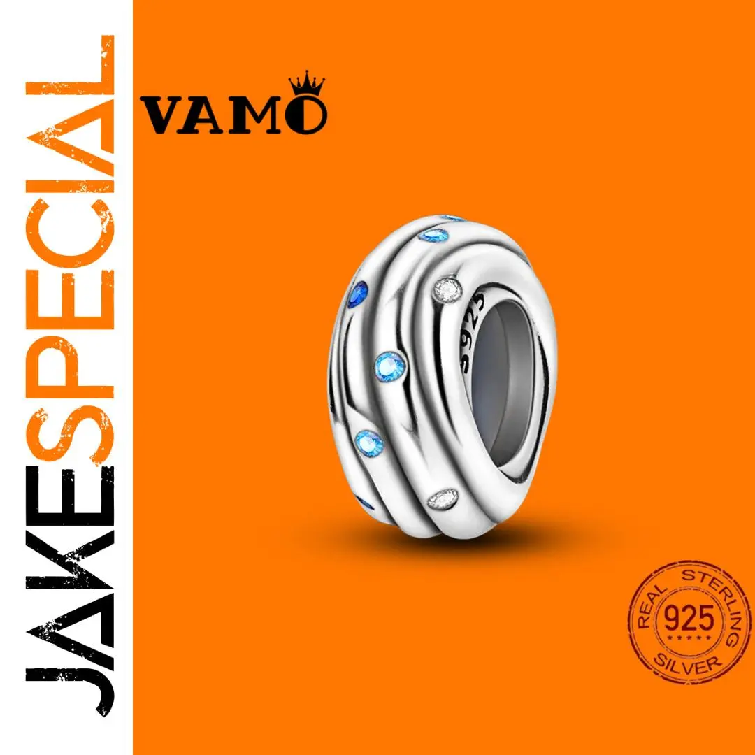 Sterling Silver Heart Charm with Zircon Accents 1 Sterling Silver Heart Charm with Zircon Accents