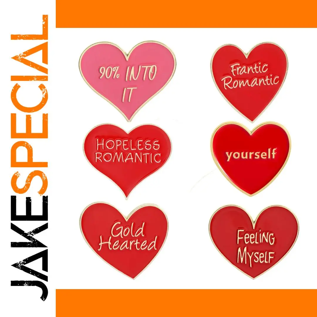 Heart-Shaped Alloy Brooch in Vibrant Colors 1 Heart-Shaped Alloy Brooch in Vibrant Colors